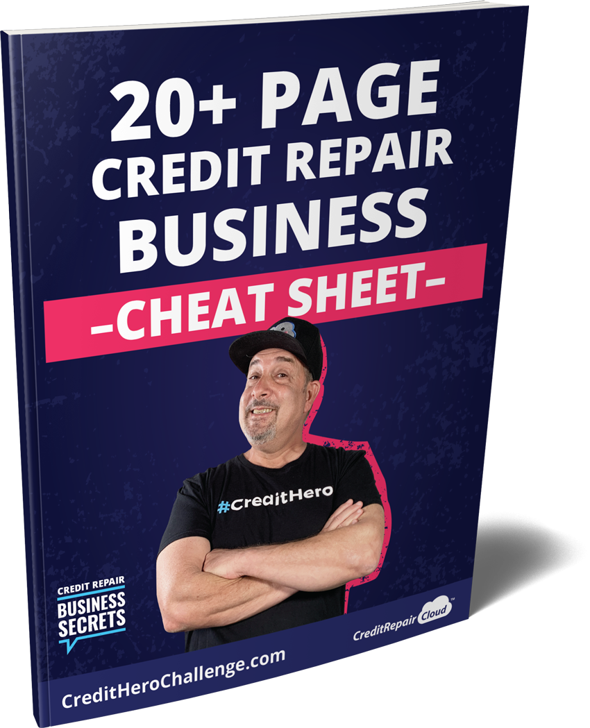 3D-Render-20+-Page-Credit-Repair-Business-Cheat-Sheet